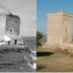 Torre en los años 60 del siglo pasado y en la actualidad (archivo Diputación de Córdoba)