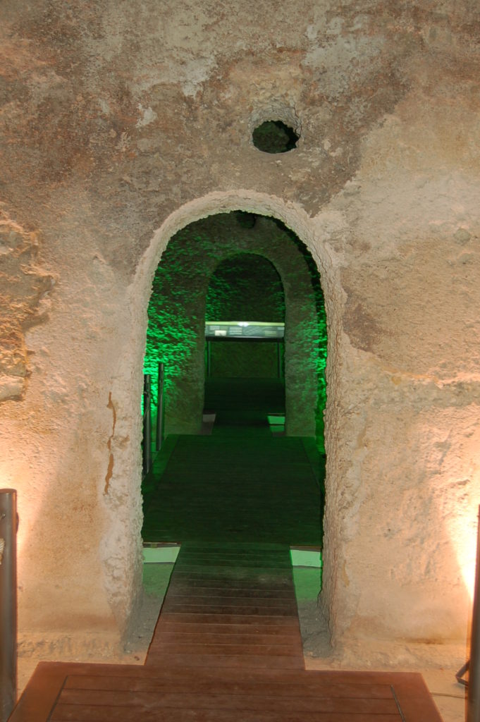 Interior de las cisternas romanas