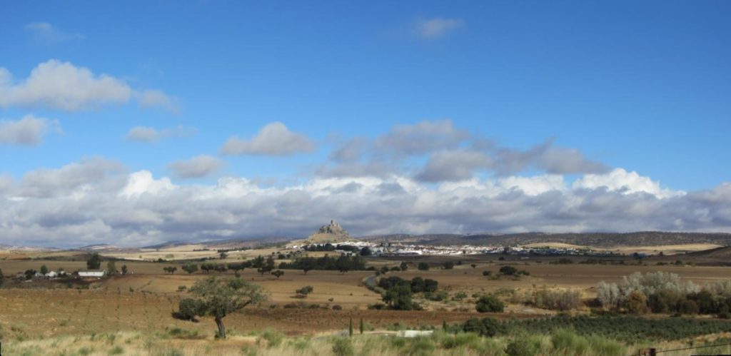 Panorámica de Belmez desde el km 3,8 de la ruta