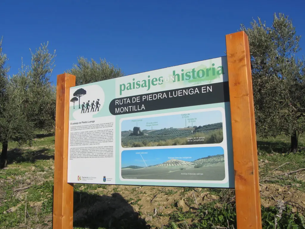 Panel interpretativo "El paisaje de Piedra Luenga"