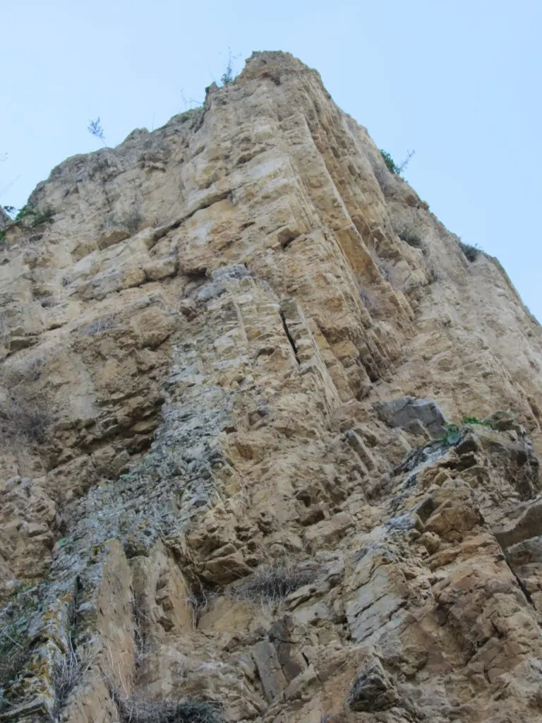 Detalle de cara norte de Piedra Luenga