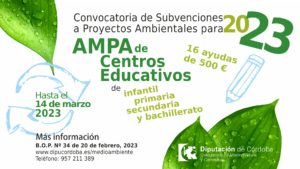 Convocatoria subvenciones AMPA 2023